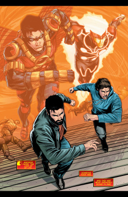 fullofcomics:  Red Robin &amp; Firestorm 5 Years Later, Side By Side Again Futures End #29