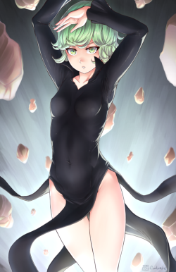 cakefinale:  Pixiv link: https://www.pixiv.net/member_illust.php?mode=medium&amp;illust_id=69402635 DA link: https://notsofinalcake.deviantart.com/art/Tatsumaki-751433883  &lt; |D’‘‘‘