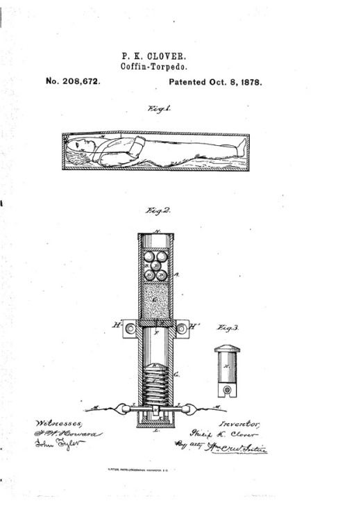 Dead mans Weaponss; the cemetery gun, grave torpedo, and grave mine.During the 1800’s there wa