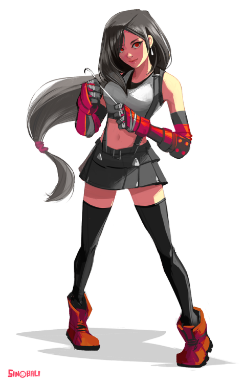 sinosteam: Tifa from FF7 Remake I did some combining from the original and the newer one, If this on