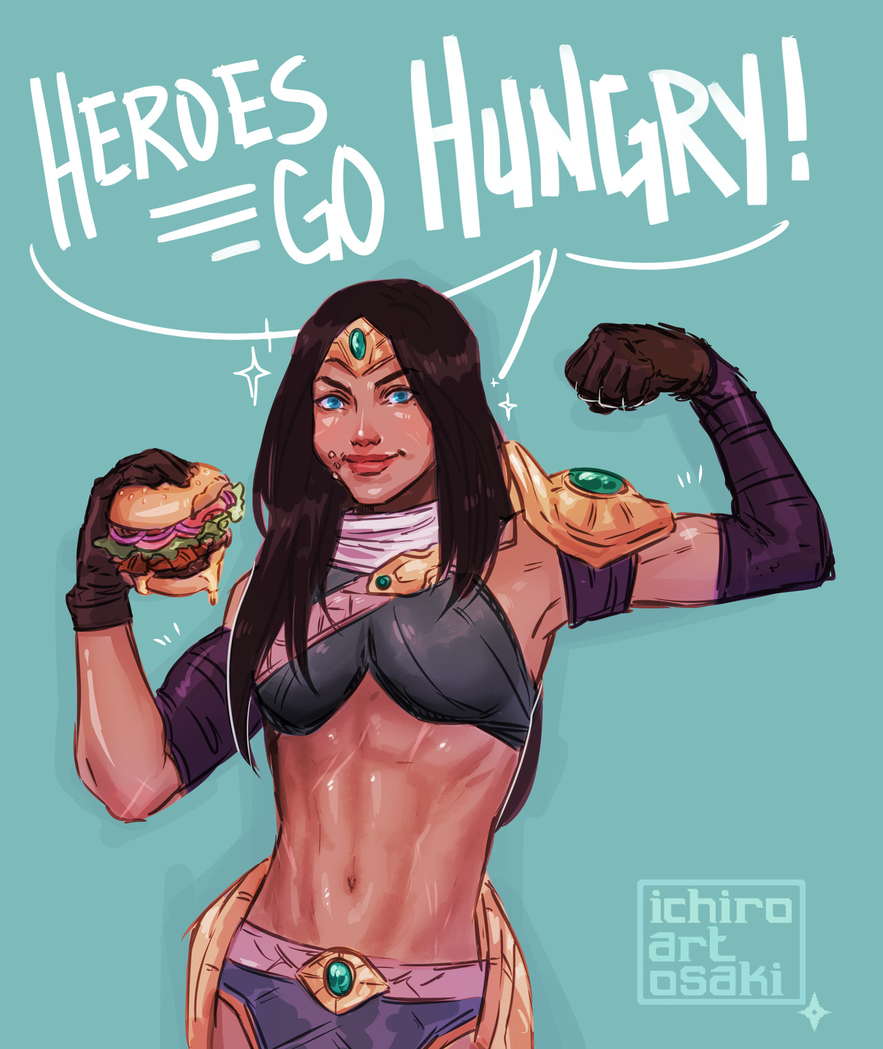 ichiro-artosaki - burgers are for hungry mercenaries! all those. 