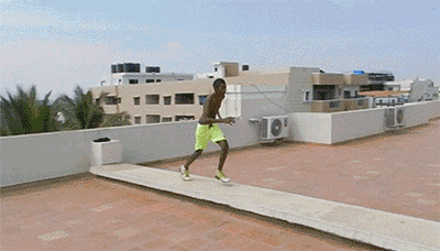 blazepress:  Roof jump!