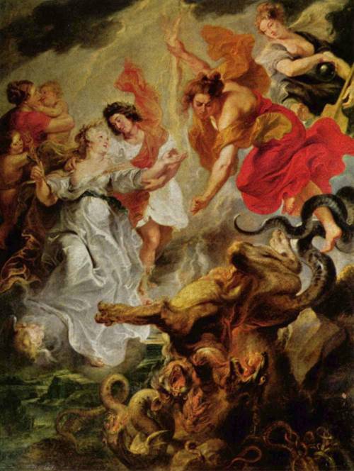 20. Reconciliation of the Queen and Her Son, 1625, Peter Paul Rubens