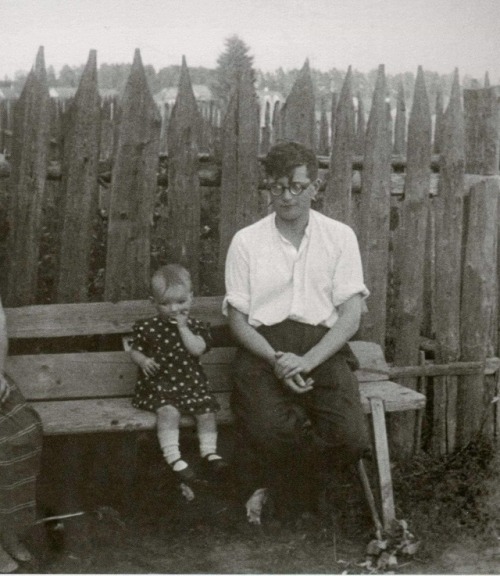 Shostakovich with daughter Galina in Daimishche, near Leningrad. Summer 1937. Credit: Dmitri Shostak