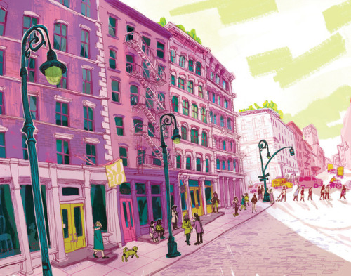 SOHO In Springtime / for Soho Design DistrictBottom version is an initial version we made for the wi