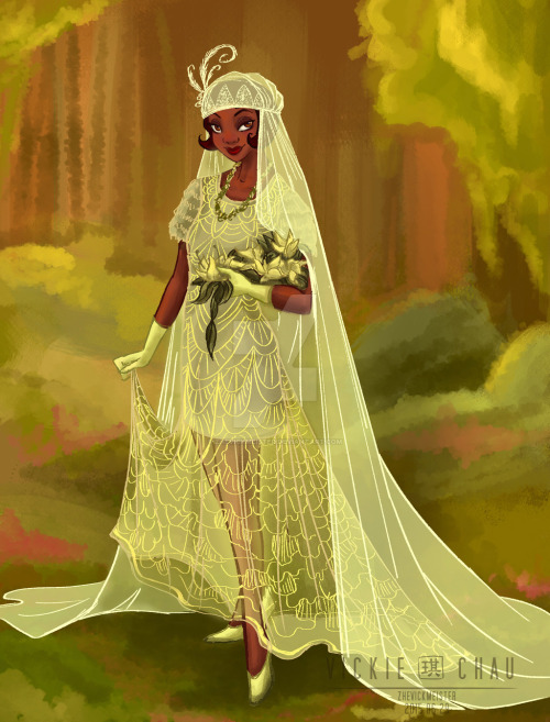 vickieschau: Wedding Dress: Tiana by ZheVickmeister I managed to finish it within 24hrs of starting 