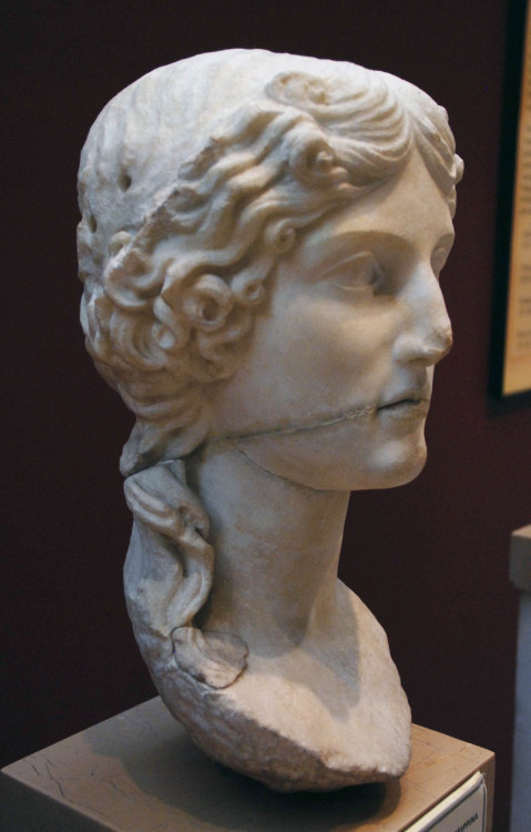 myglyptothek:Portrait of Agrippina the Elder. From Pergamum. First half of I century AD. Marble. İst