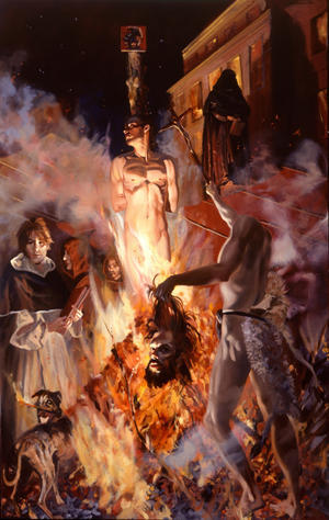 Spanish inquisition witch burning