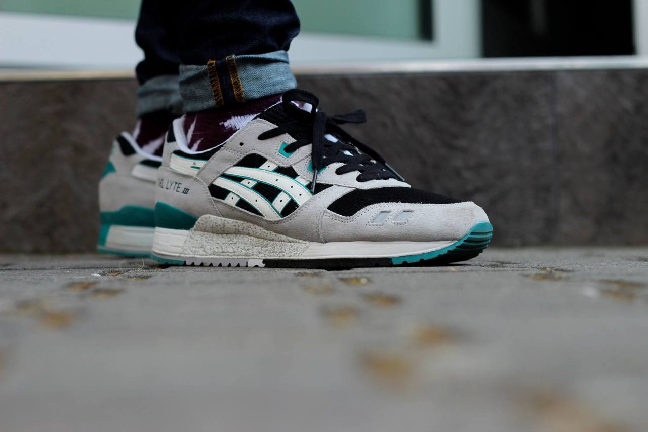 asics gel lyte iii black mint