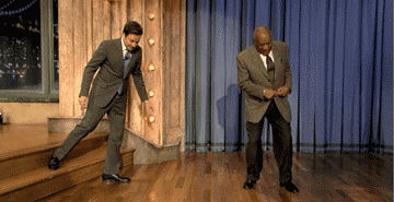 latenightjimmy:  Jimmy and Bill Cosby danced their way into the interview last night