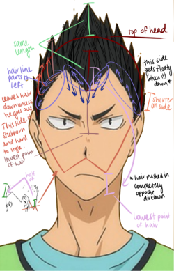 enterboogieman:      I did a brief study on Kindaichi’s hair to show how it would look when his hair is down. 