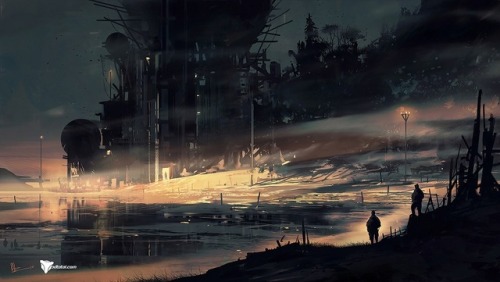 theamazingdigitalart:    Abandoned Factory by  Amir ZandTutorial on 3dtotal