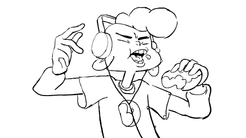 From Storyboard Artist Jeff Liu:  Dubstep Donut with Lars. I forgot to post this animation I did for Lion 3: Straight to Video, here it is! 