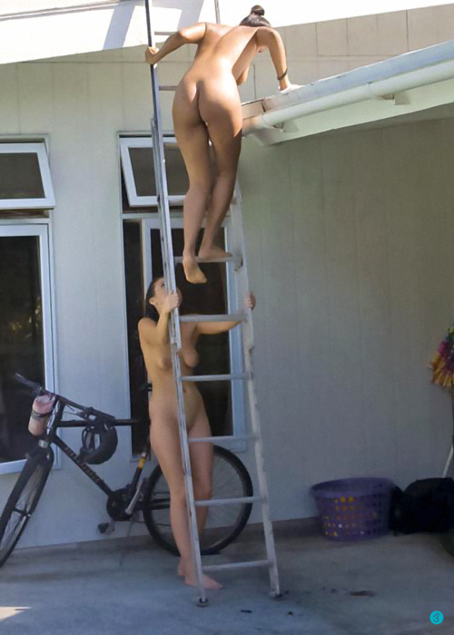 howardmrtn: Someone took our close and put them on the roof.   Who would do that to a couple of cute
