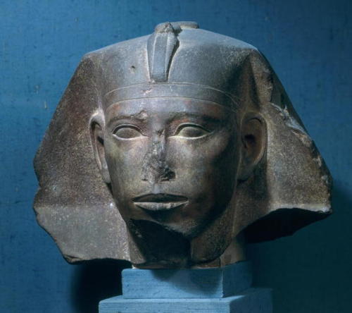 Head of king Djedefre Quartzite, from Abu Roash. Djedefre was the son and immediate throne successor