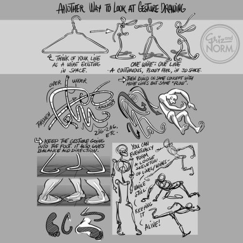 TUESDAY TIPS — Wire GestureHere’s another way to approach Gesture Drawing. In order to s