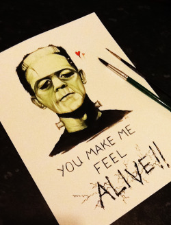 Evillittlething:  Decided To Paint Frankenstein’s Monster :&Amp;Gt;It’s Not As