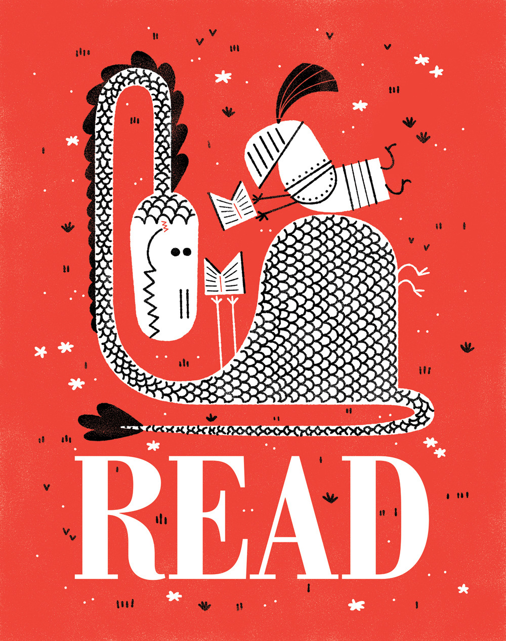 bookporn:  kolbisneat:  Hey it’s cool to read. So this is a series of posters I