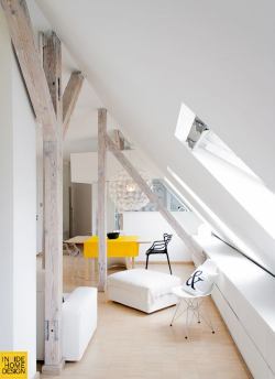 myidealhome:  slanted ceiling (via homedesigning)   