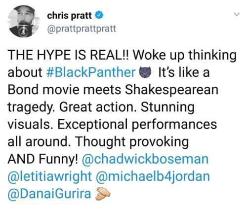 XXX borjitamayoral: Marvel actors praising black photo