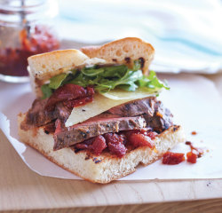 do-not-touch-my-food:  Flank Steak Sandwiches with Tomato Chutney