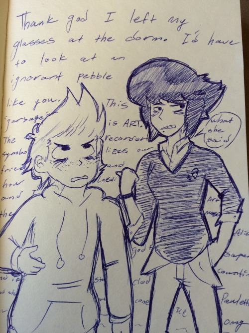 tooru-be-lazuli: @lapidot-week-2016 Day 2: Art School AU So I’m not too happy about how this c
