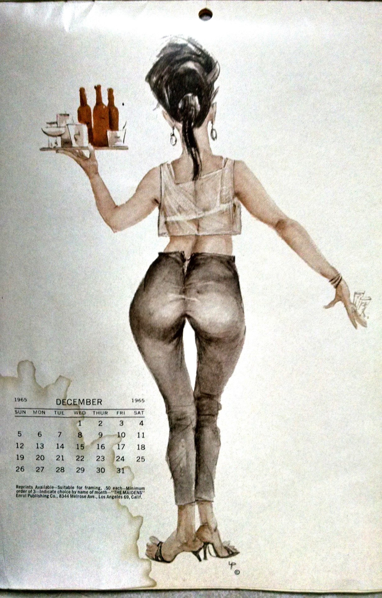 Miss December from: &ldquo;The Maidens 1965 Calendar: A portfolio of selected