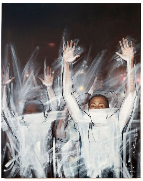 Titus Kaphar (American, b. 1976, Kalamazoo, MI, USA) - Yet Another Fight for Remembrance, 2014  