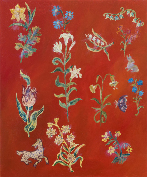 thunderstruck9:  Karen Kilimnik (American, b. 1955), the floral kingdom of the Renaissance, 2016. Wa
