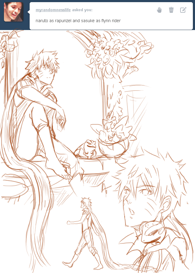carrotcakebanditdoodles:  narupunzel and….sauce rider (???) 
