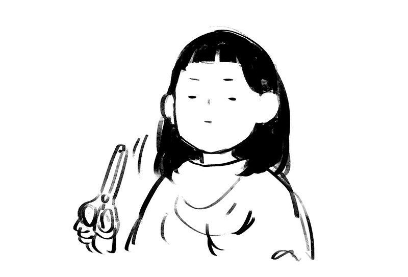 starfleetrambo:  one time I tried to cut my own hair