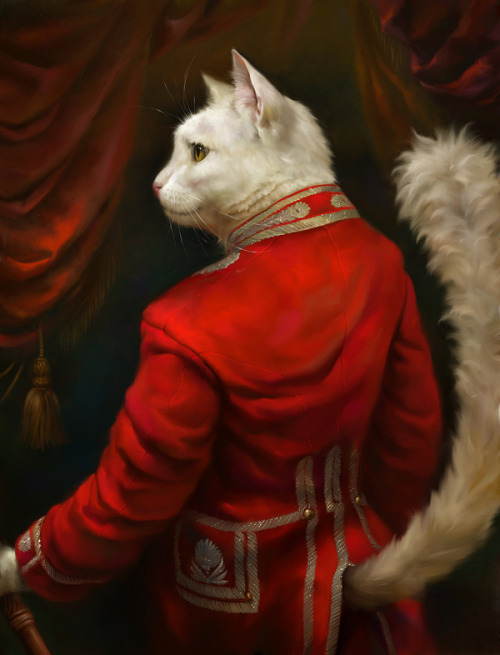 tastefullyoffensive:Cats Stylized as Classical Oil Paintings by Eldar Zakirov [via]Previously: Class