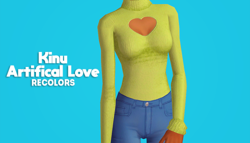[ts2] kinu artificial love heart sweater - recolors Me on a cc-making-spree again, I suppose 7 color