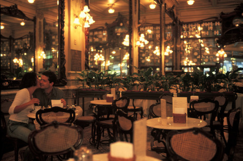 sagittariusssss:BRAZIL. Rio de Janeiro. Couple having dinner in downtown Rio. (by David Alan Harvey)