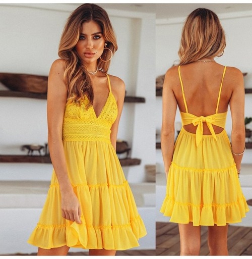 Women’s Lace Back Tie DressNew in stock for the summer - in 7 different colors! US $32.99FREE 