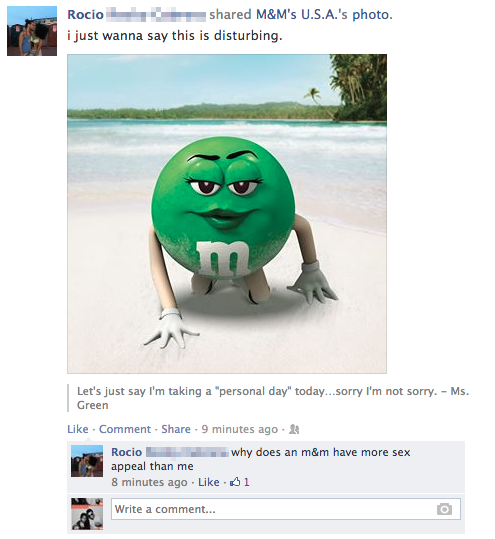 damn m&amp;m!