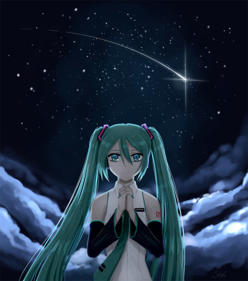 shei-kone: miku monday wishing upon a star ☄️