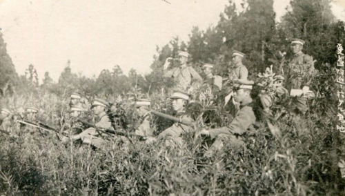 The Japanese 2nd Division on field exercises, 1920s.