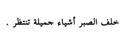  After all patience, beautiful things await.