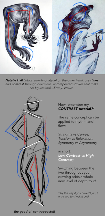 trisketched:  How to Make Your Art Look Nice: Flow and Rhythm  PROBLEMS WITH STIFF DRAWINGS/FIGURES??Maybe keeping the concepts of rhythm and flow in mind will help! (maybe)  _________  Thumbnailing | Mindsets | Reference and Style | Color Harmony