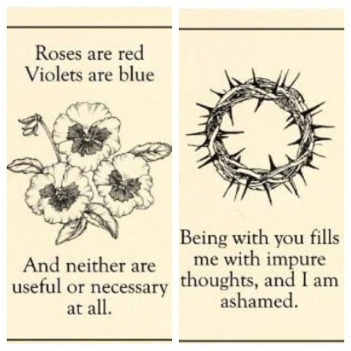 solitudeeisbliss:Puritan valentine cards