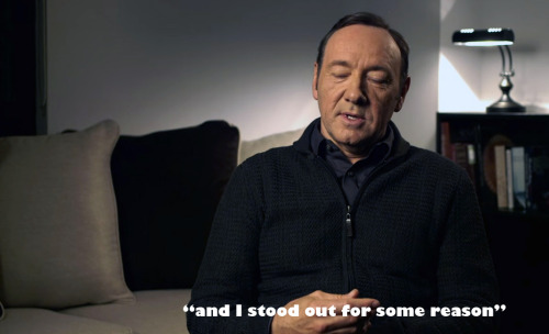chasingspacey:Kevin Spacey, Bystander Revolution   Embrace your weirdness. You are unique!