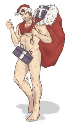 nsfwkris:  Merry Christmas! Here’s a sexy Santa Jayce for you pervs :^)This took forever to finish and i still managed to fuck up the colors smh