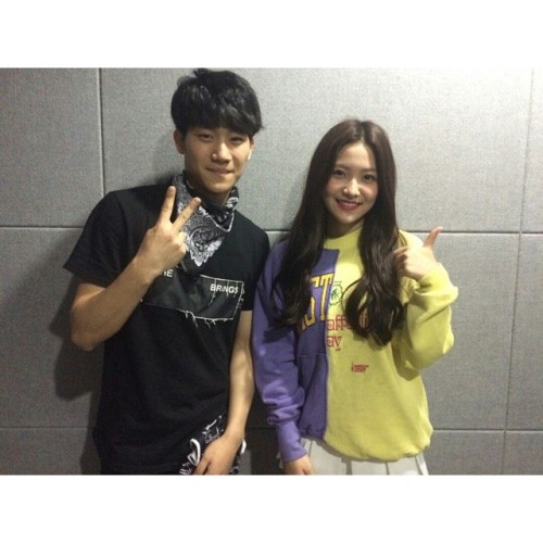 redvelvetupdates:  [Instagram] 150509 Red Velvet’s Yeri with a Back-up Dancer ©