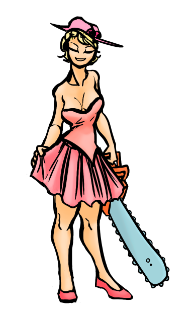 blackdamvi6: chainsaw lady
