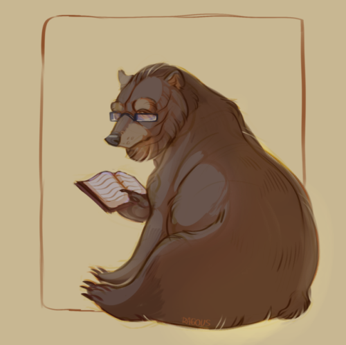 an animal wearing spectacklesdaily sketch