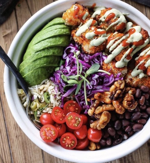 veganfoody: Spicy Cauliflower Fried Rice Bowl