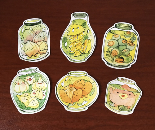 maruti-bitamin:Made new stickers! (Jar set + tea)Available at koyamori.tictail.com!