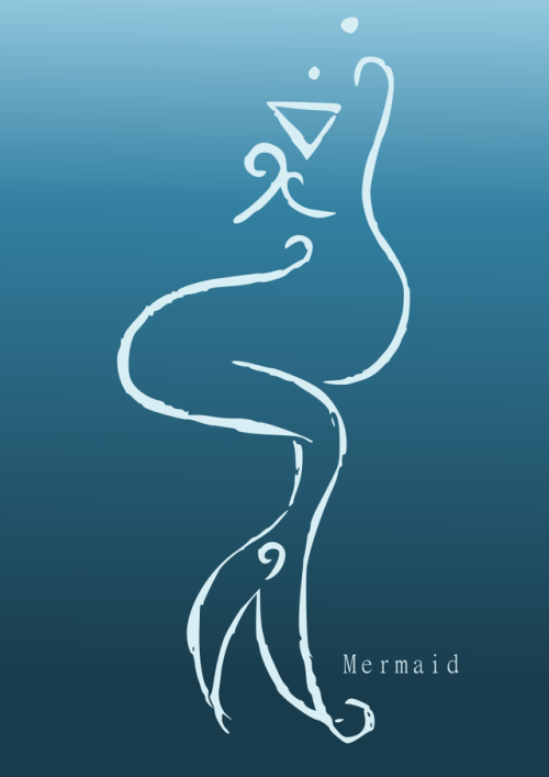borboranoir:Mermaid Sigil May this sigil represent the power, mistery and beauty of a mermaid,Reques