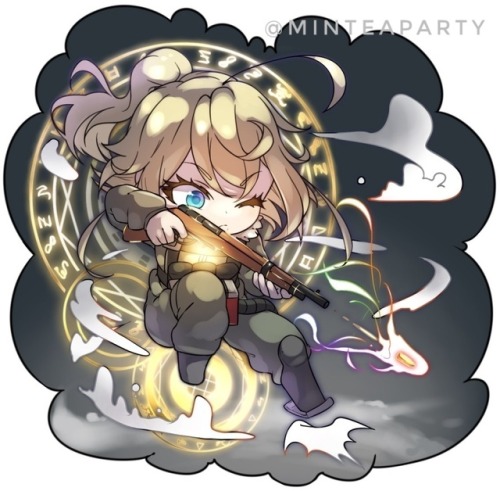 Youjo Senki Double-Sided Keychain! My store isn’t up yet, so currently these aren’t avai